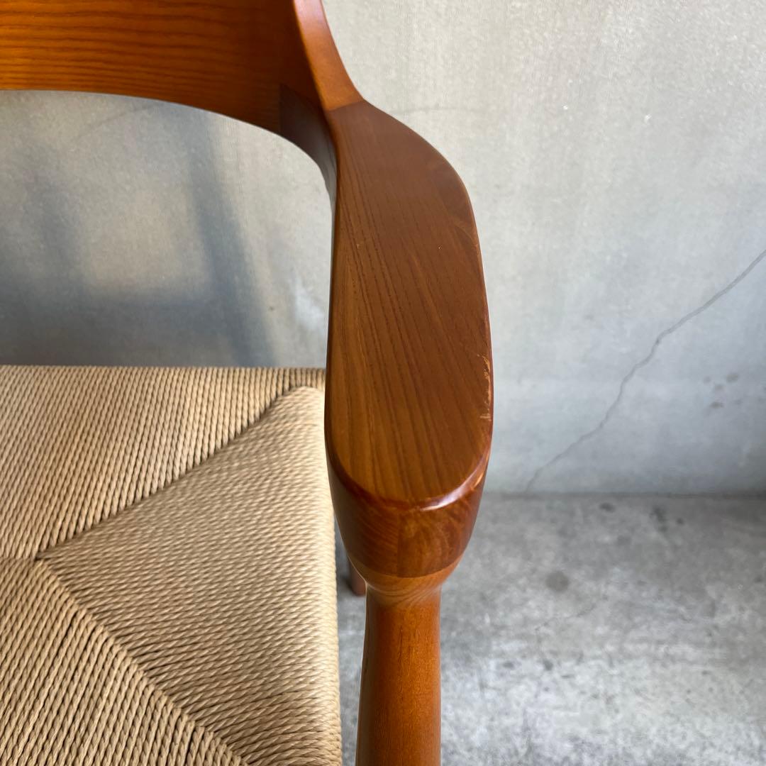 ペーパーコード　ダイニングアームチェア　天然木無垢材