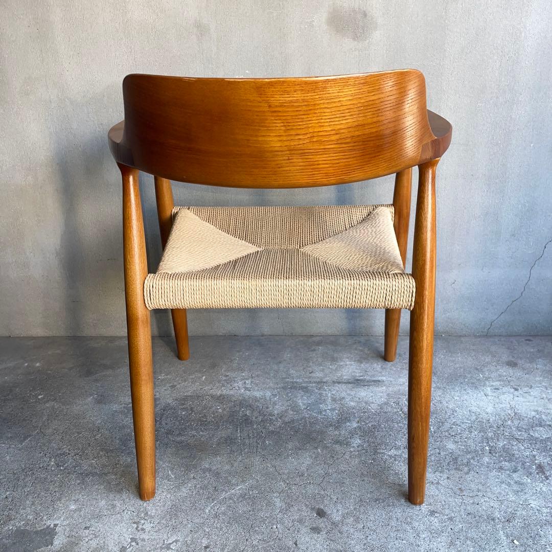 ペーパーコード　ダイニングアームチェア　天然木無垢材