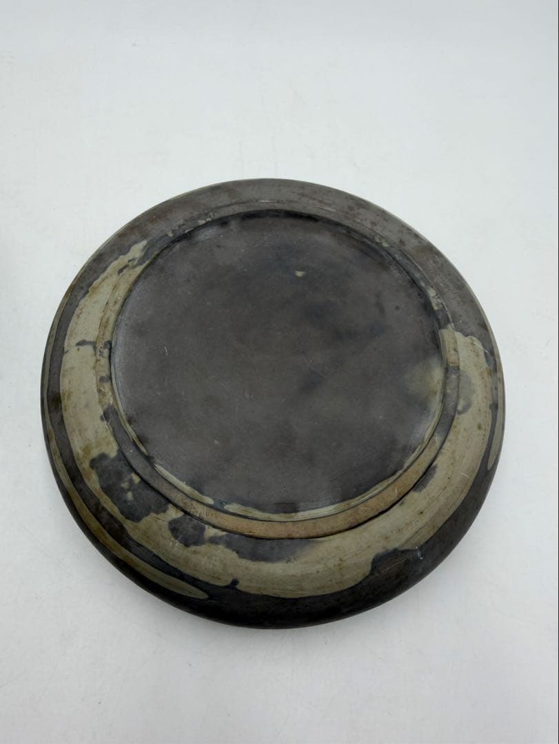 中国　書道具　龍刻　端渓硯　蓋硯