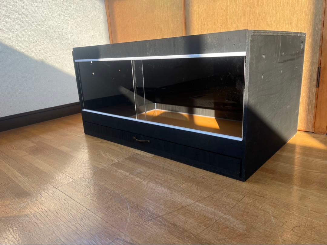 爬虫類ケージ　80×45×40 引き出しカラーケージ　爬虫類　ケージ　飼育