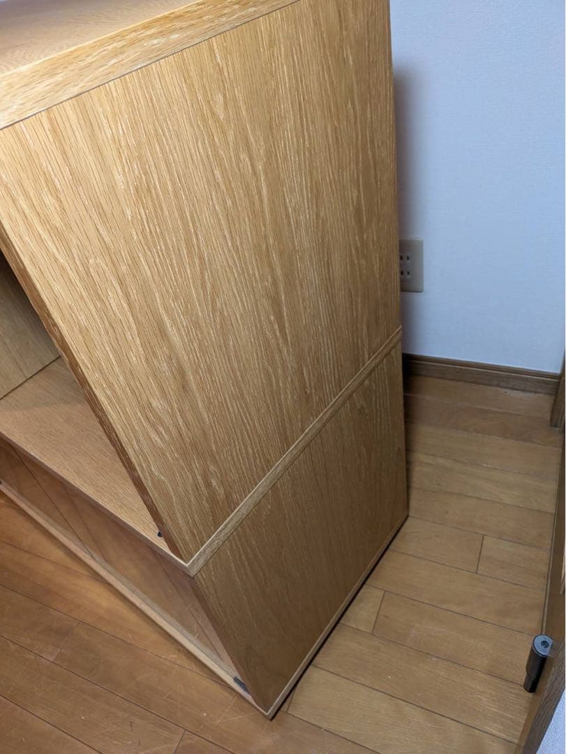 ■送料込■無印良品 スタッキングキャビネット Dセット オーク 棚 TV台 収納