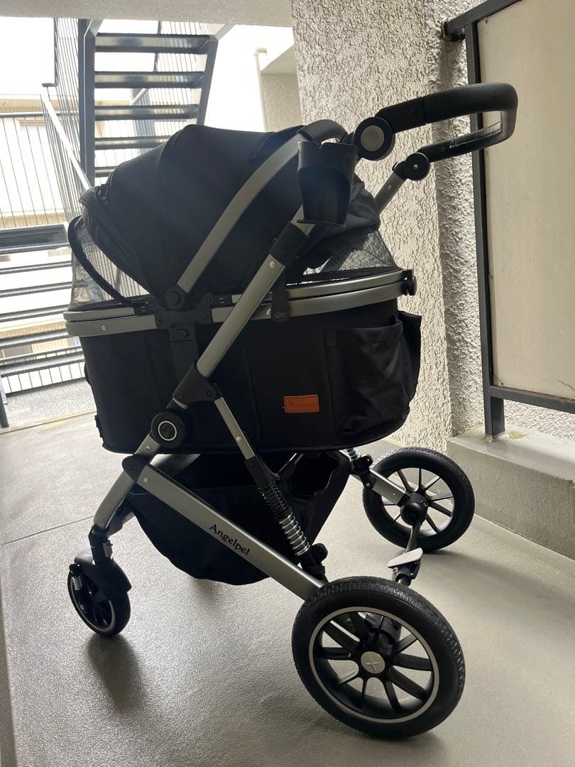 ⭐︎未使用⭐︎ AngelPet ペットカート 黒(耐荷25kg)