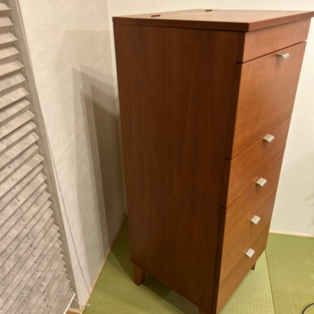 廃盤品 unico ウニコ NOI ノイシリーズ ドレッサー ミラー付き 5段