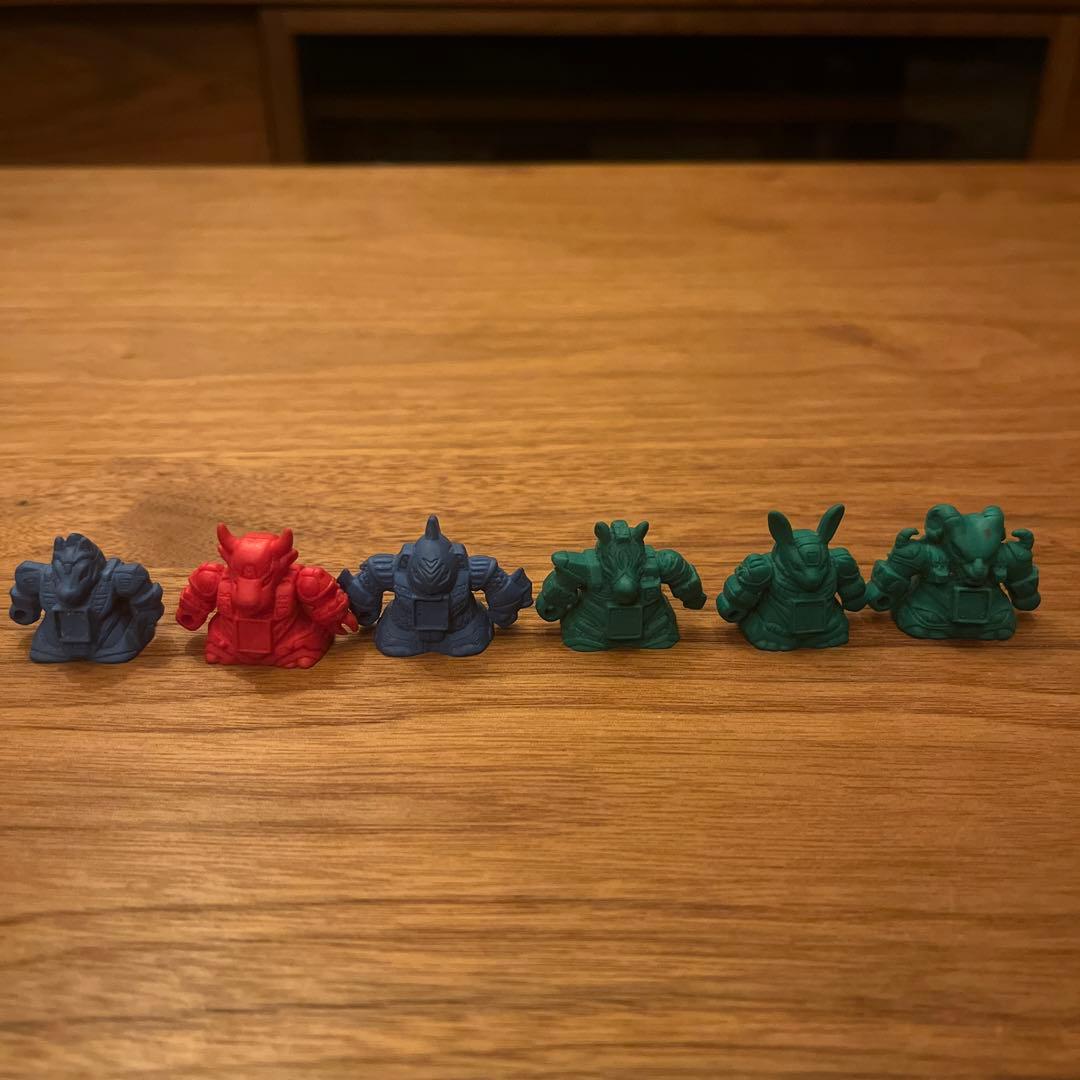 ビーストフォーマー　消しゴム　当時物　レトロ　6体セット