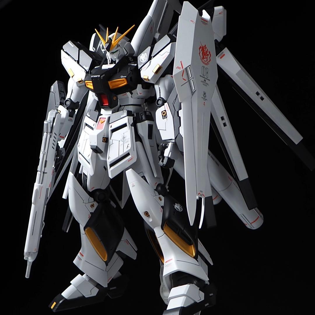 mg Hi-νガンダム　全塗装　完成品　筋彫り追加　νガンダムカラー