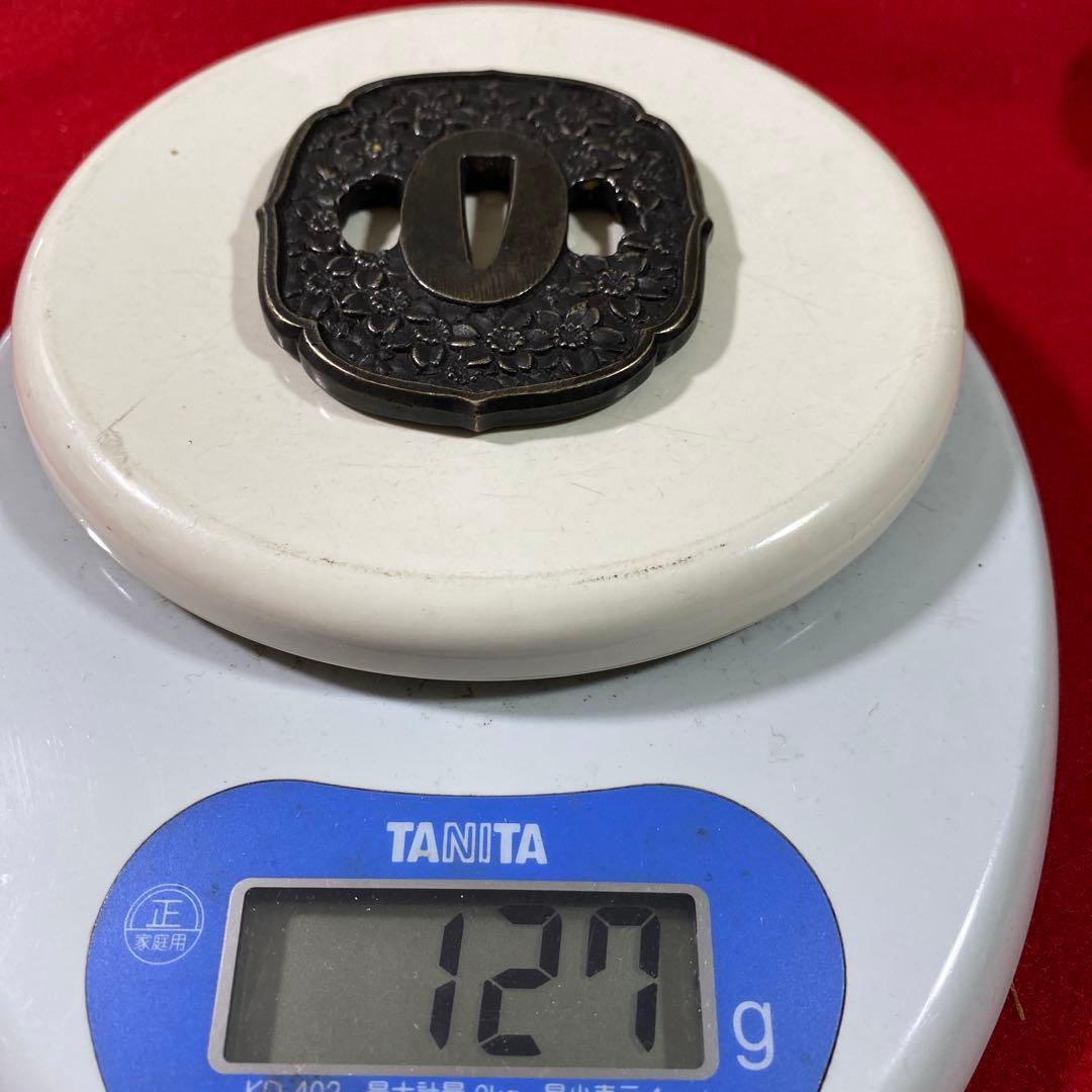 B–10 鍔　つば　武具 銅製 装飾品 アンティーク 美術品 工芸品 刀装具