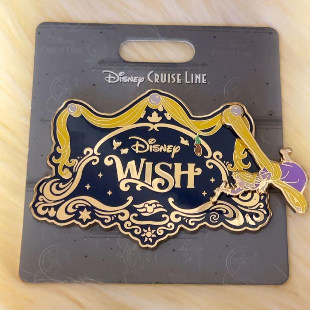 【希少】DCL ラプンツェル WISH号 ディズニークルーズ ピンバッジ