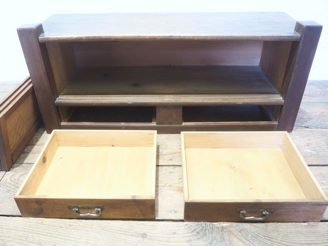 1231 アンティーク　置き床　飾り棚　展示台　陳列台　骨董　レトロ　ケース