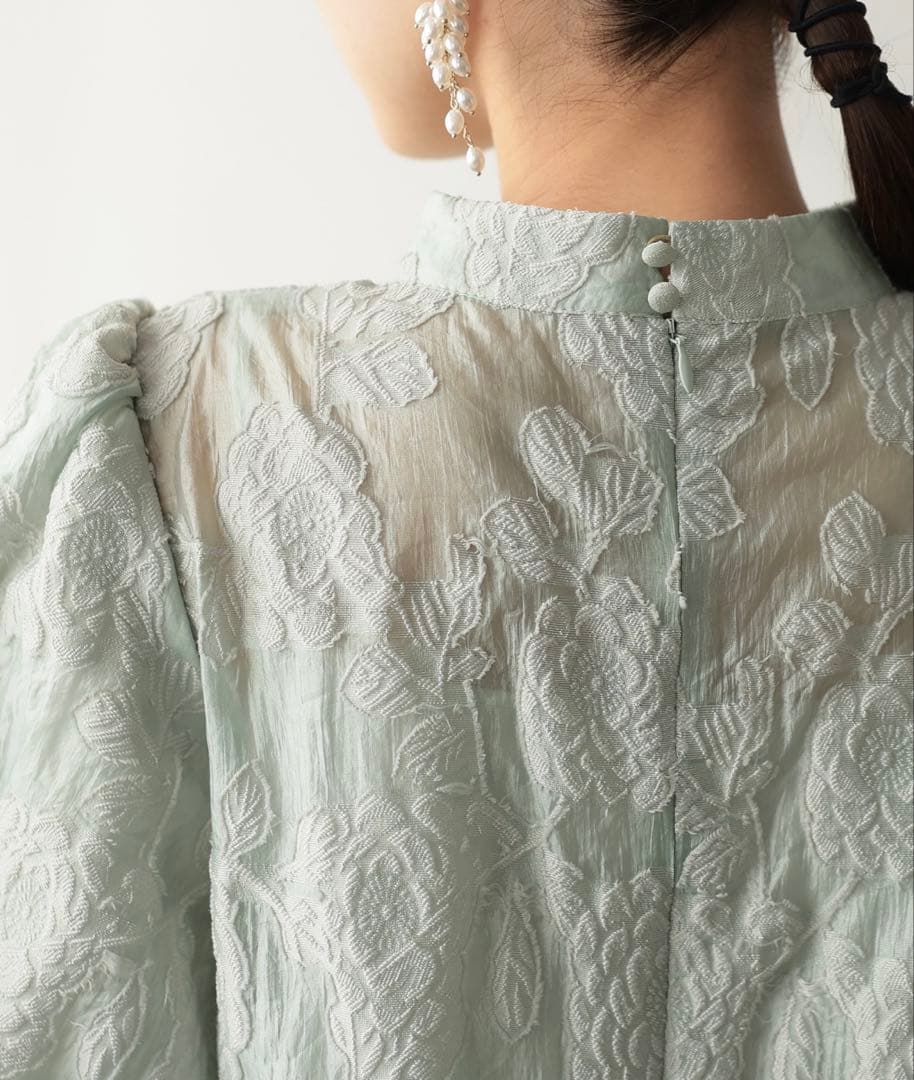 美品　haremode ハレモード ボリュームスリーブドレス　ワンピース