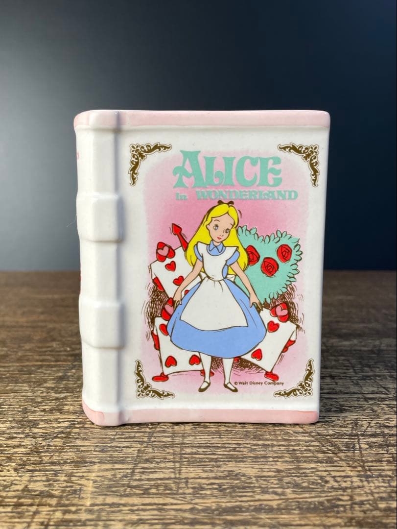 当時物 不思議の国のアリス ディズニー アンティーク 貯金箱