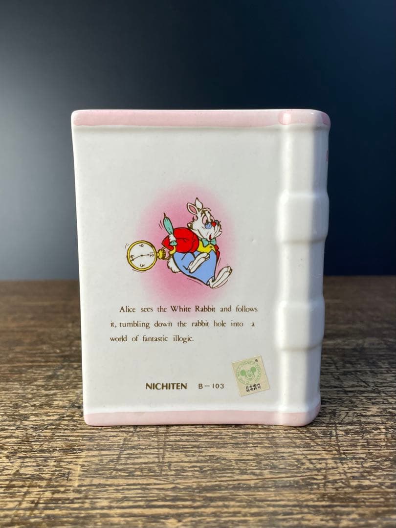 当時物 不思議の国のアリス ディズニー アンティーク 貯金箱