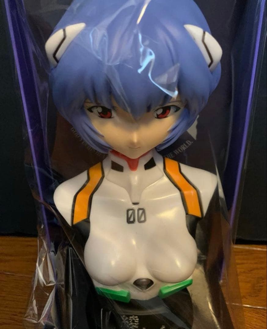 値下げ交渉可　エヴァンゲリオン　綾波レイ　胸像　ソフビ　フィギュア　あげたゆきを