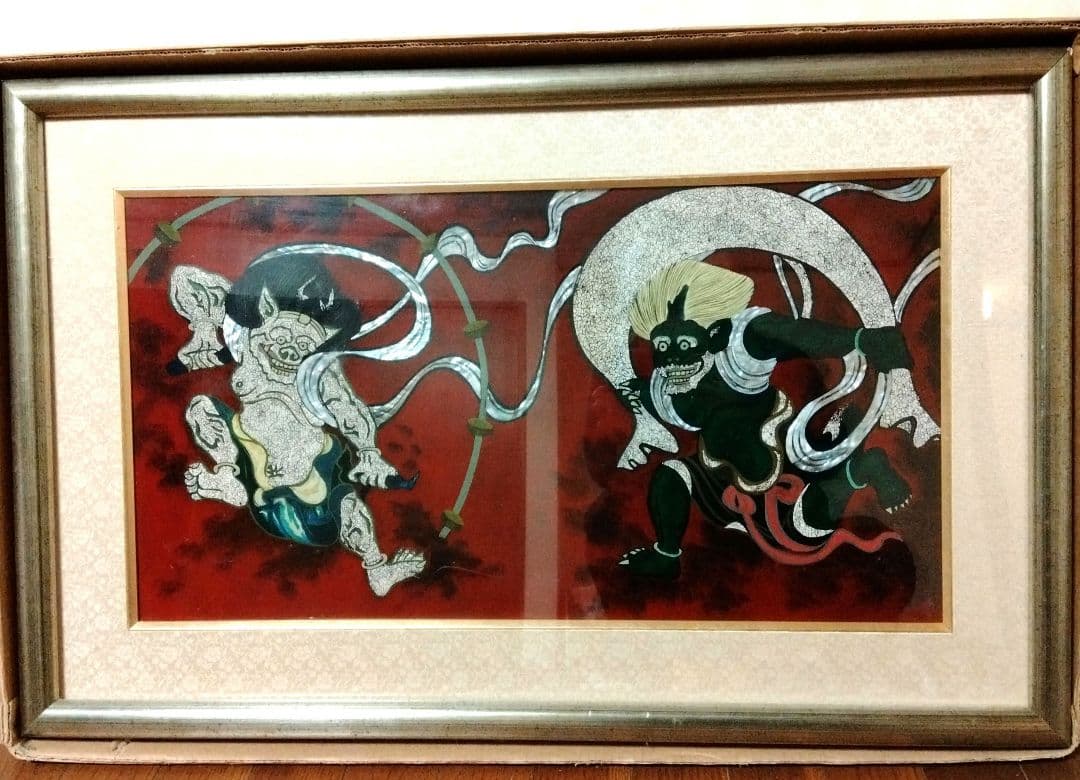 風神雷神　絵画　骨董　美術品