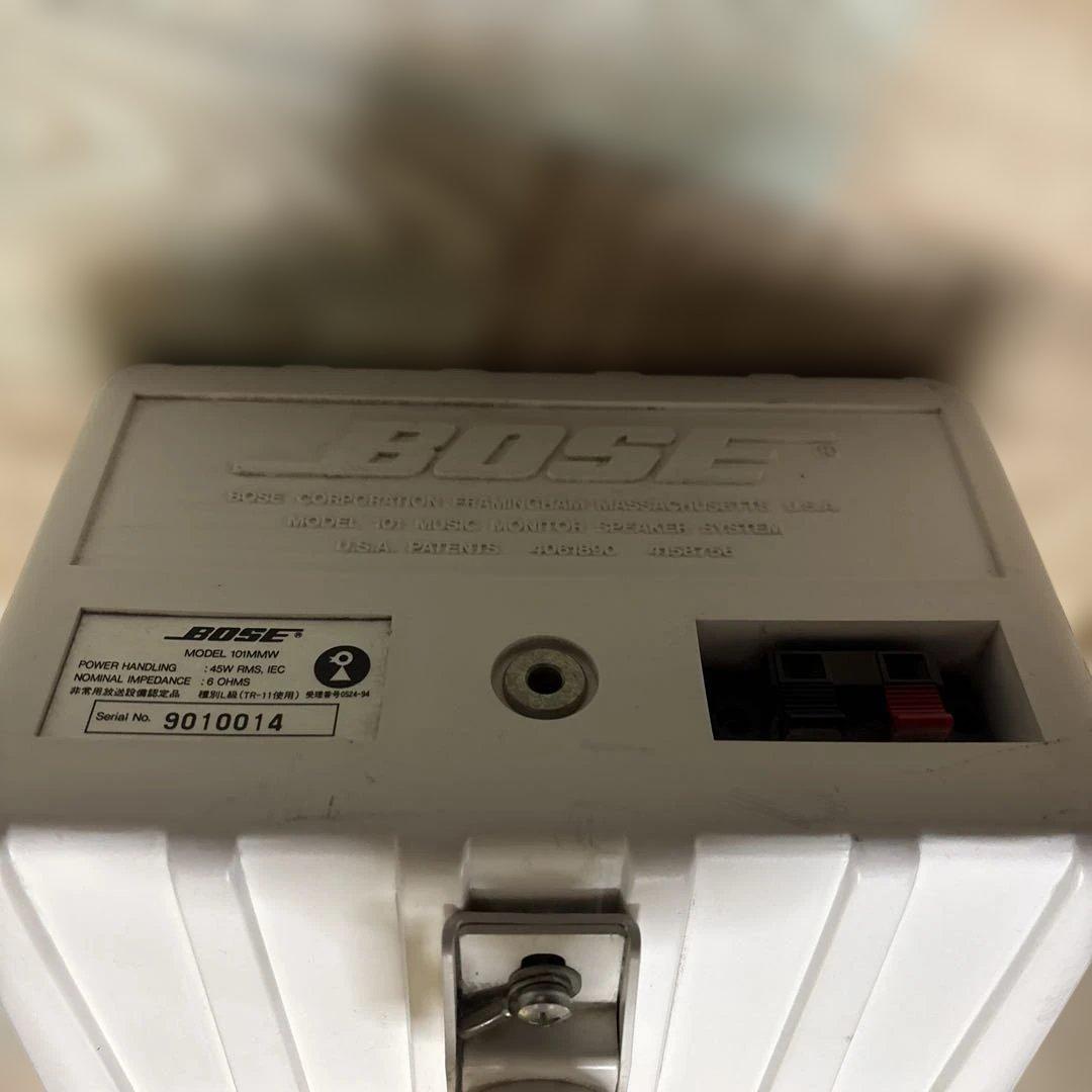 ミ*ズ様 BOSE　スピーカー　101MMW　ペア　天吊金具付き　ホワイト 白