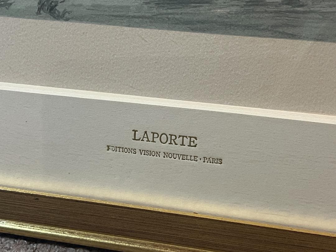 特大型 リトグラフ ジョルジュ・ラポルト
