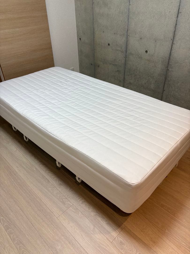 【送料込】シングル脚付マットレス　ポケットコイル　無印良品