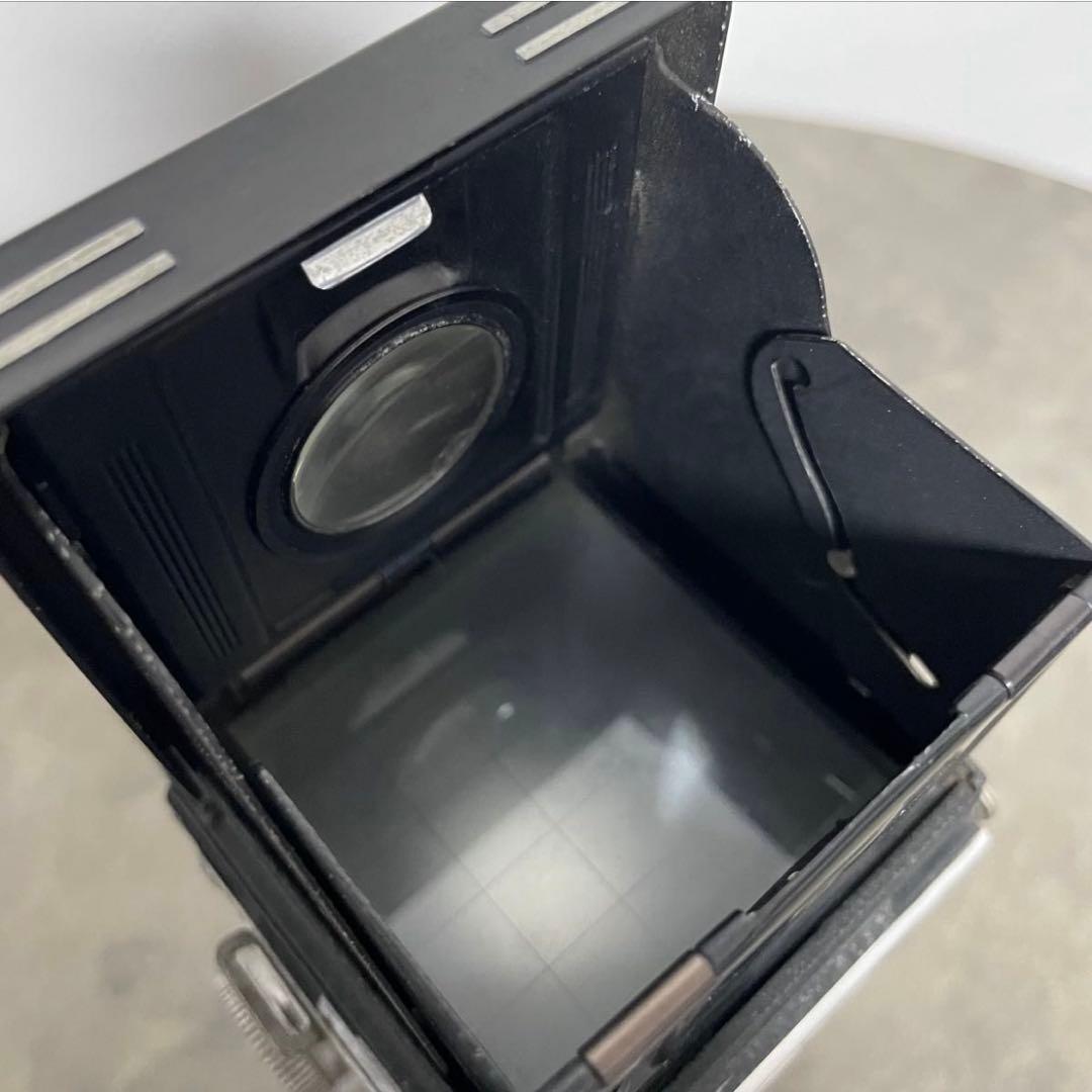 Rolleiflex 二眼レフカメラ ジャンク品 レザーケース付き パーツ取り
