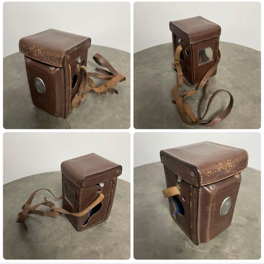 Rolleiflex 二眼レフカメラ ジャンク品 レザーケース付き パーツ取り