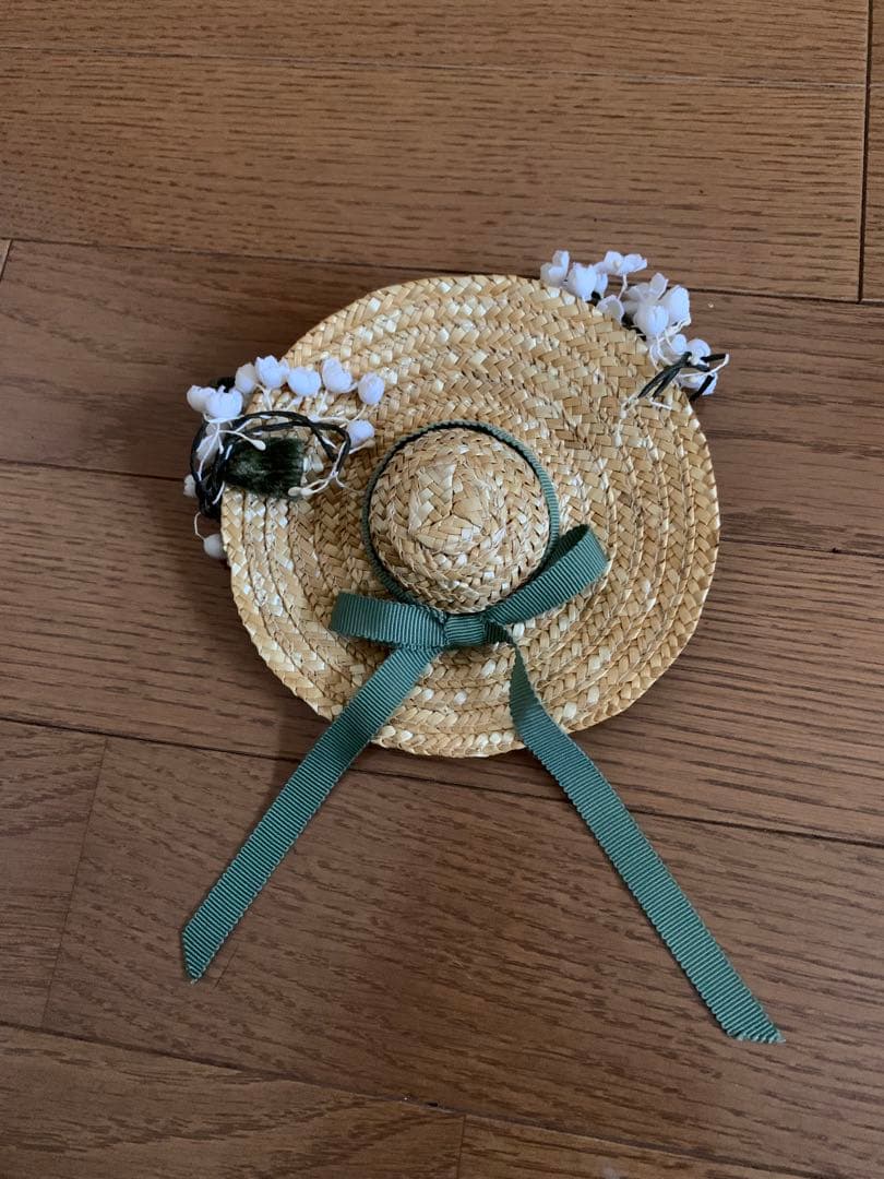 カネコイサオ　麦わら帽子コサージュ