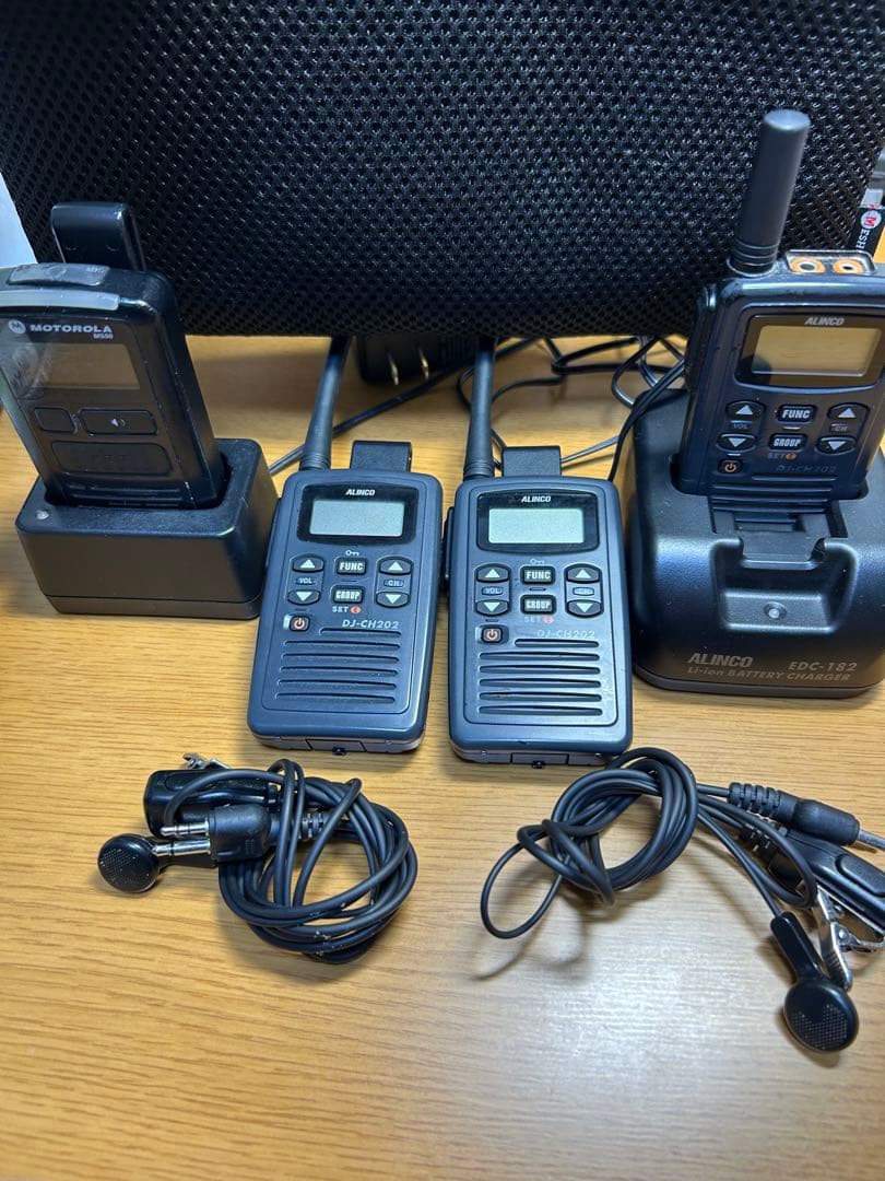 ALINCO DJ-CH202 トランシーバー3台セット＋おまけ✨