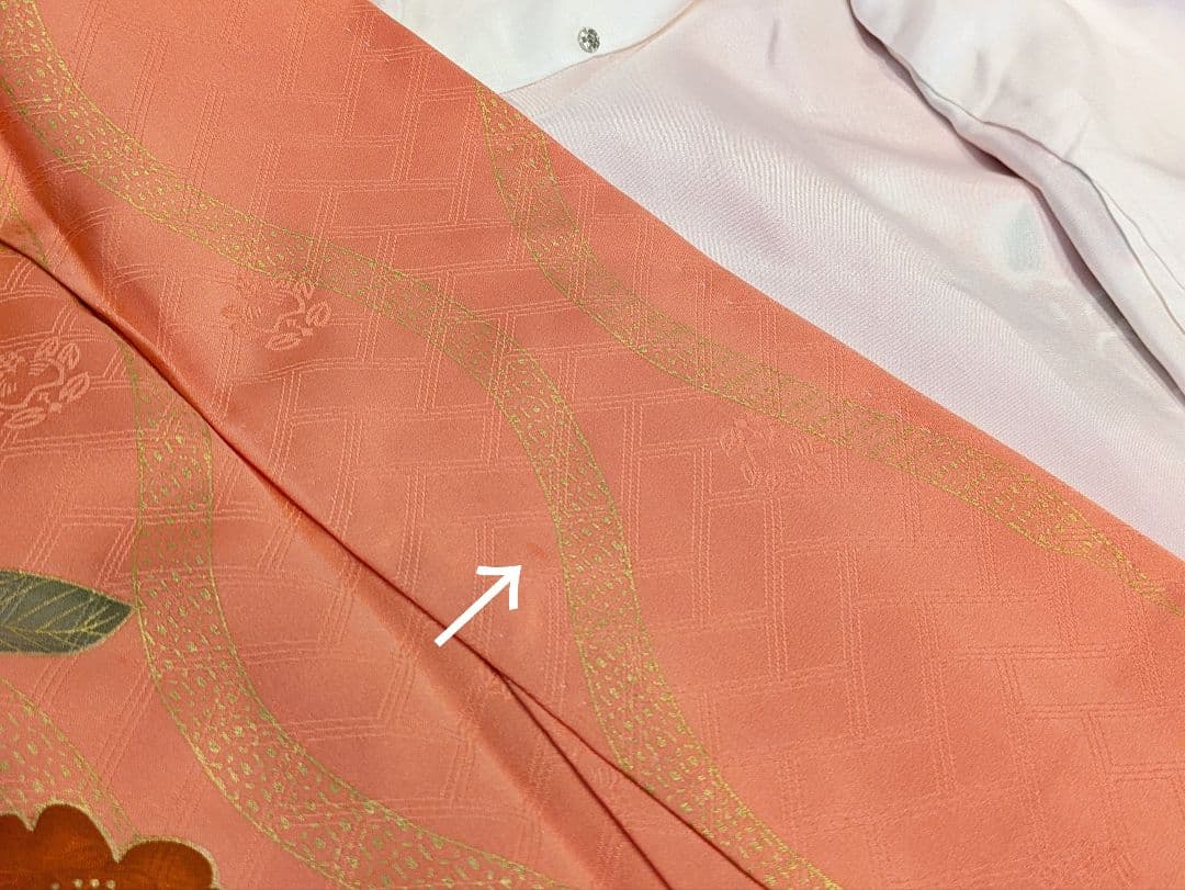 振袖フルセット 身丈156.5裄67 十日町老舗 吉澤友禅 コーラル系 成人式