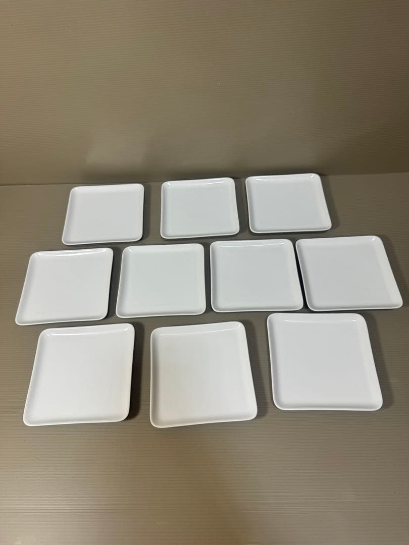 2231 香蘭社　白磁　皿　10客　未使用