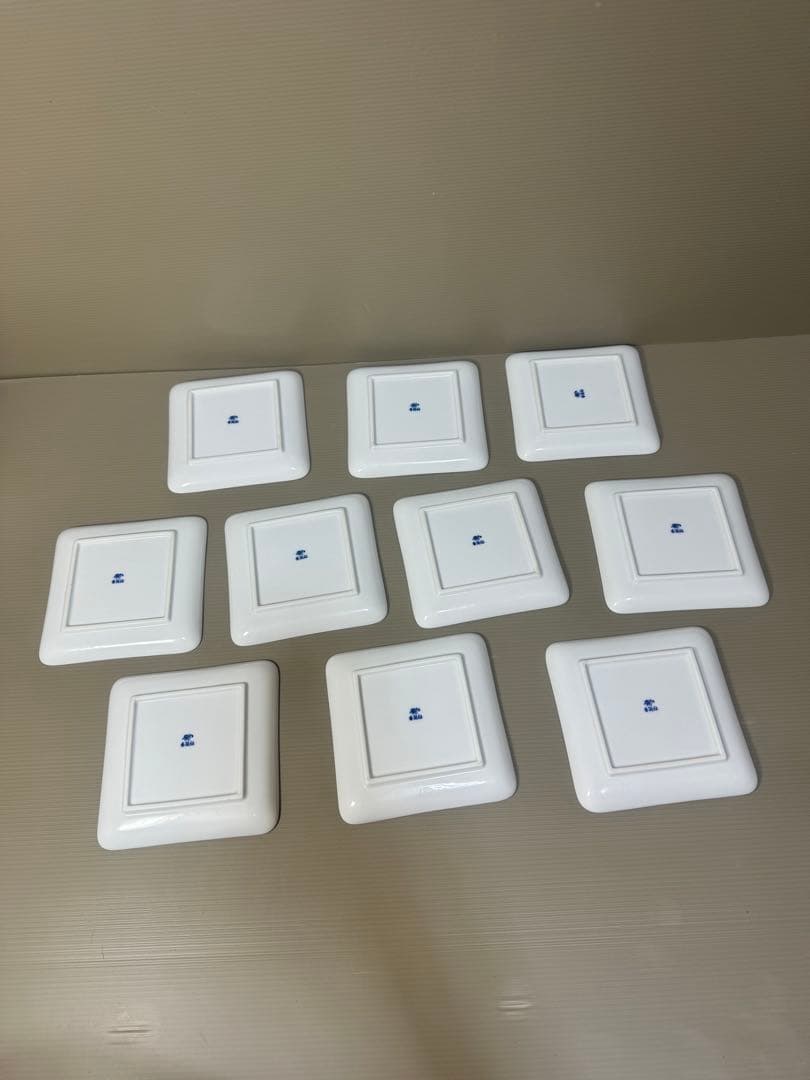 2231 香蘭社　白磁　皿　10客　未使用