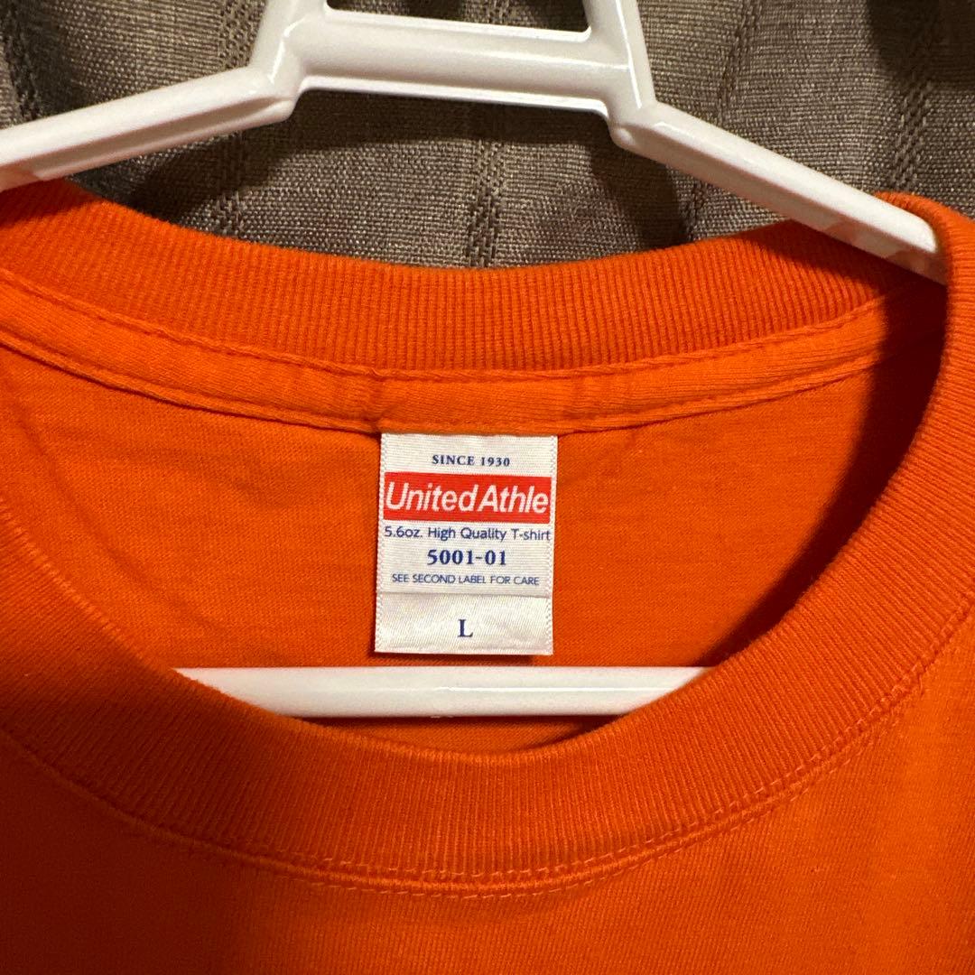 Mrs. GREEN APPLE Slip Apple T-shirt オレンジ