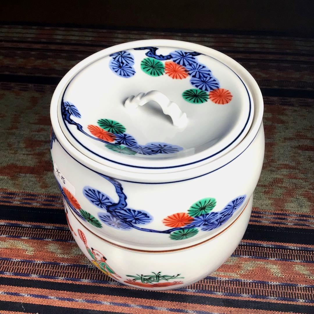 『冬うー特価』　京焼　平安 橋本龍岳　唐子　水差し