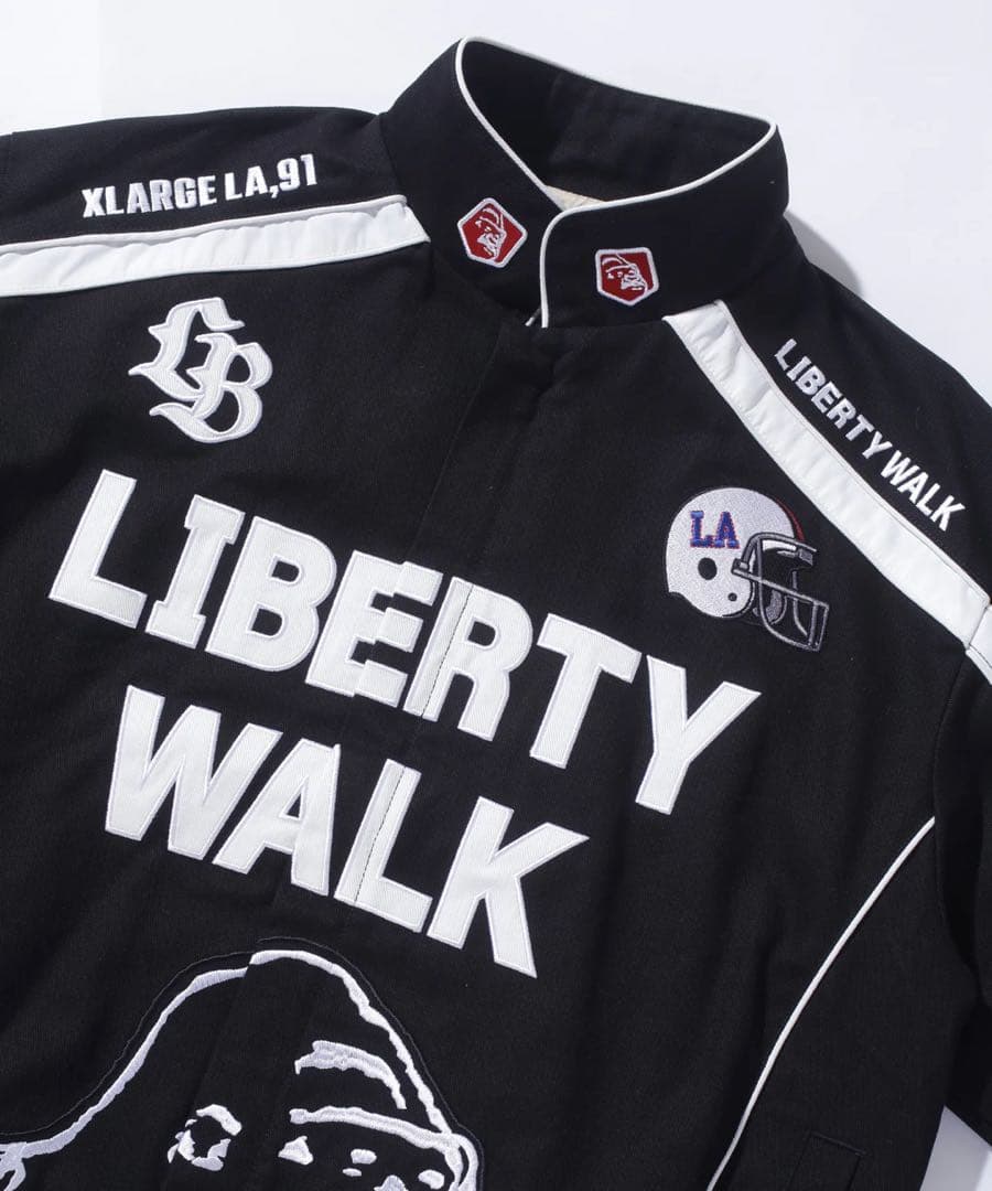 LIBERTY WALK×XLARGE レーシングジャケット ブラック