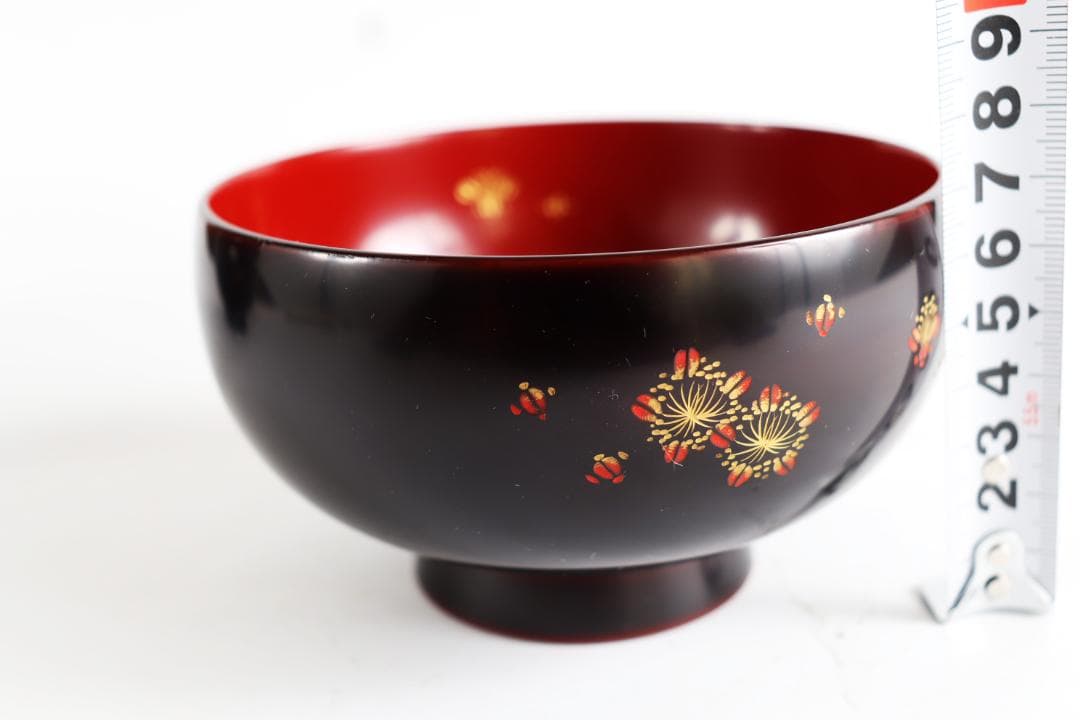輪島塗 梅沈金御汁椀 藤野孝一郎 吸物椀 五客