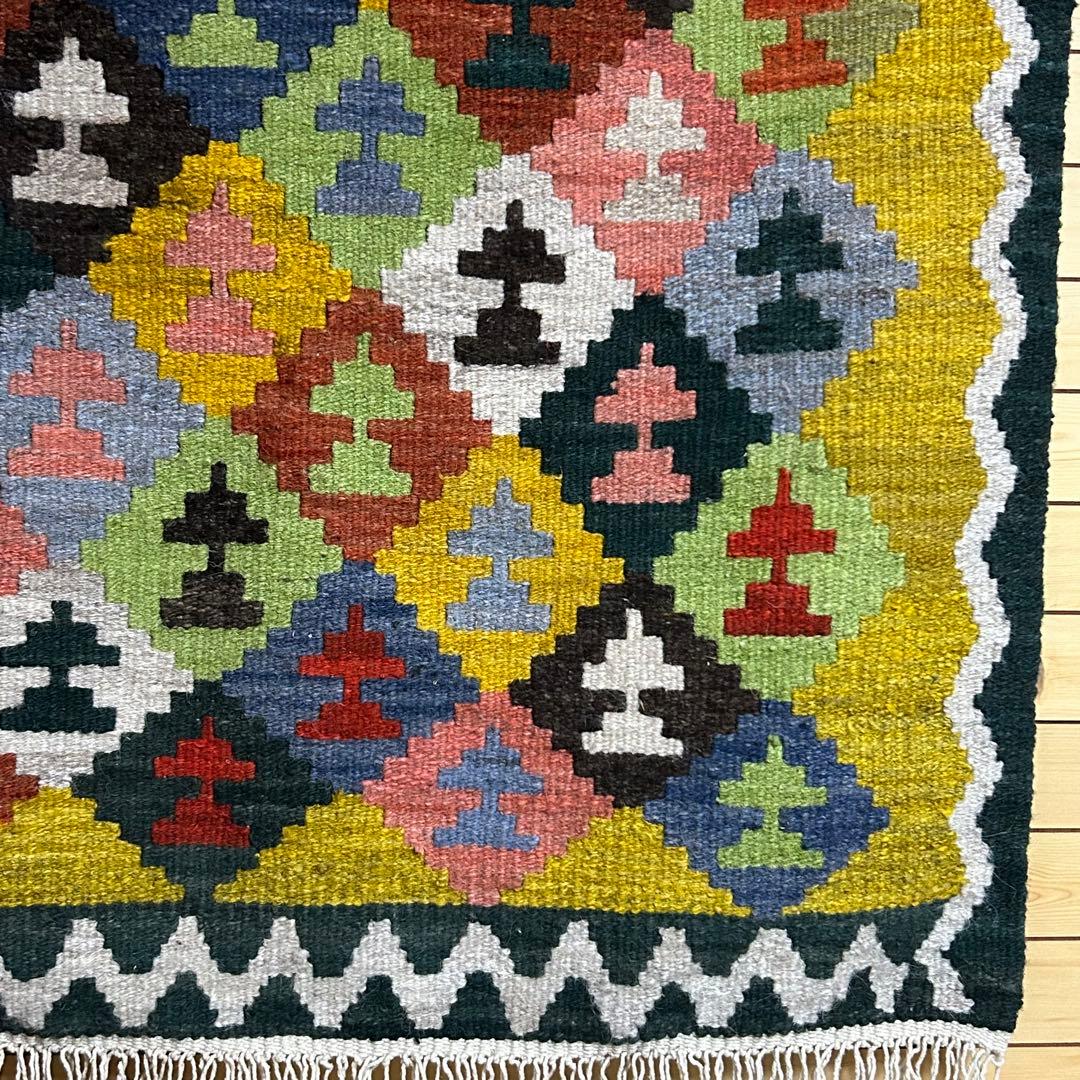 サマルカンド　手織り　草木染め　絨毯