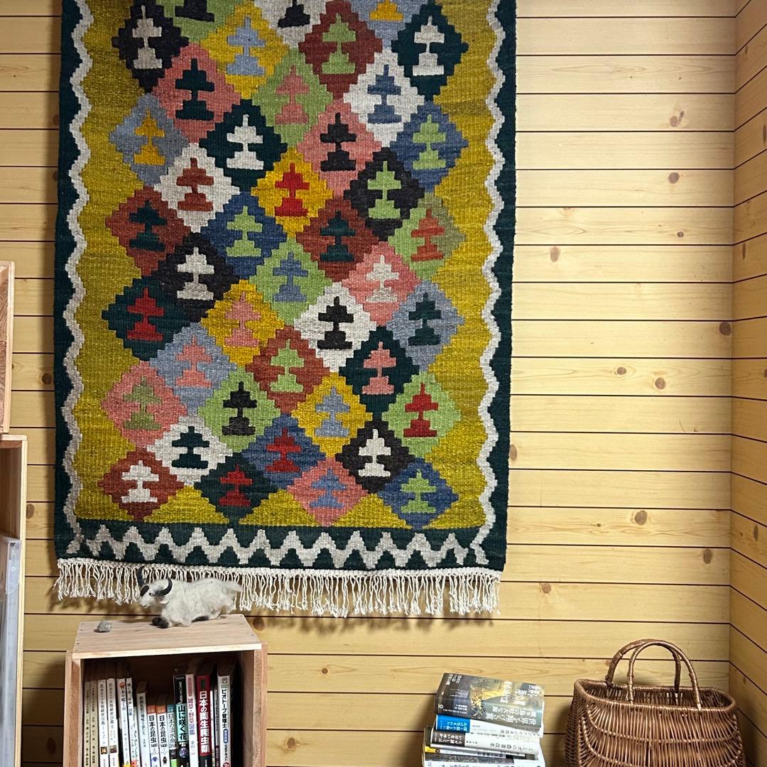 サマルカンド　手織り　草木染め　絨毯