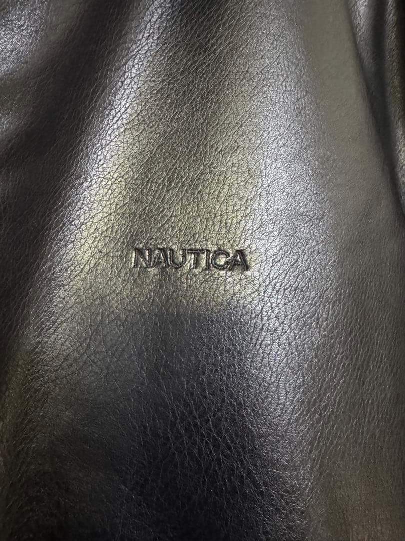 NAUTICA ノーティカ ブラック レザー シングルライダース L