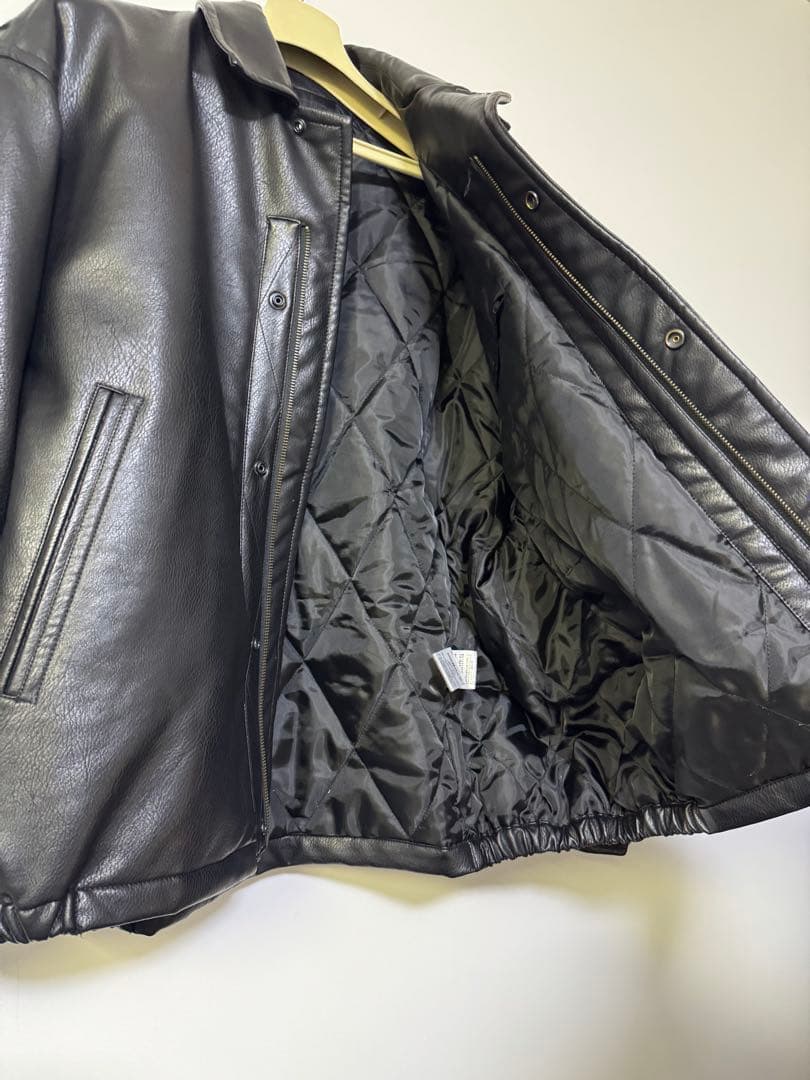 NAUTICA ノーティカ ブラック レザー シングルライダース L