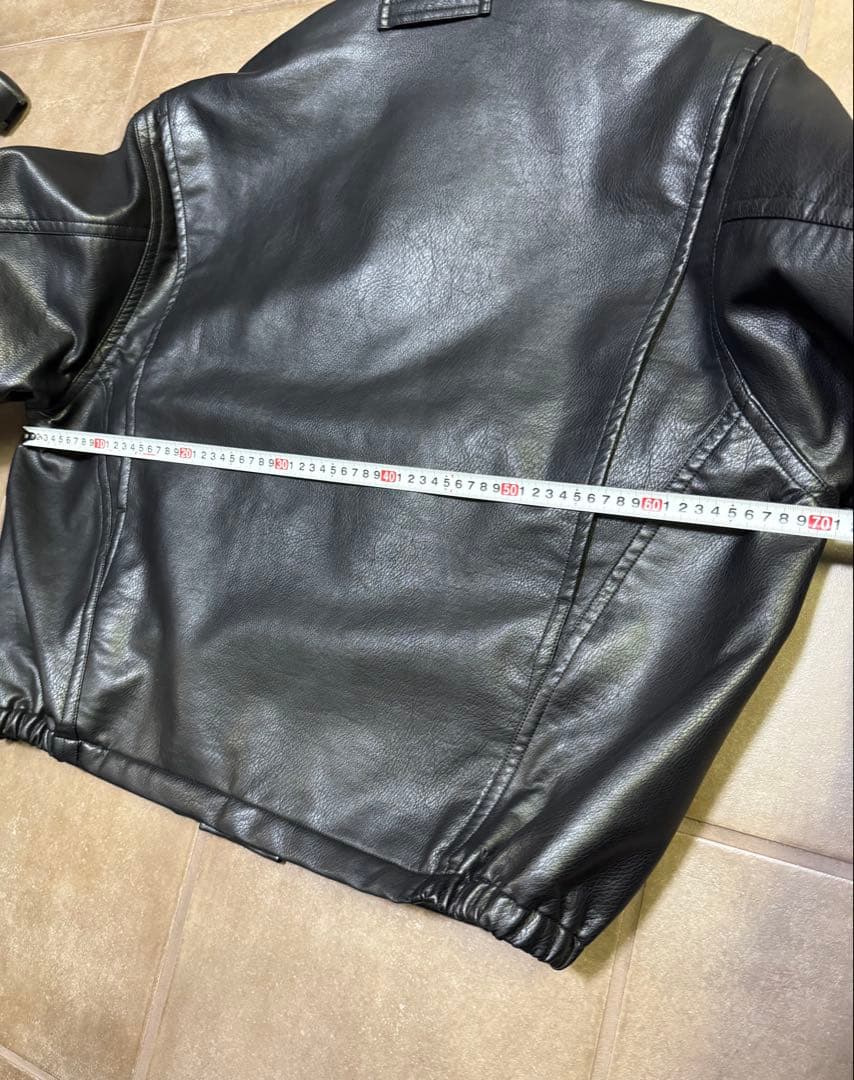 NAUTICA ノーティカ ブラック レザー シングルライダース L