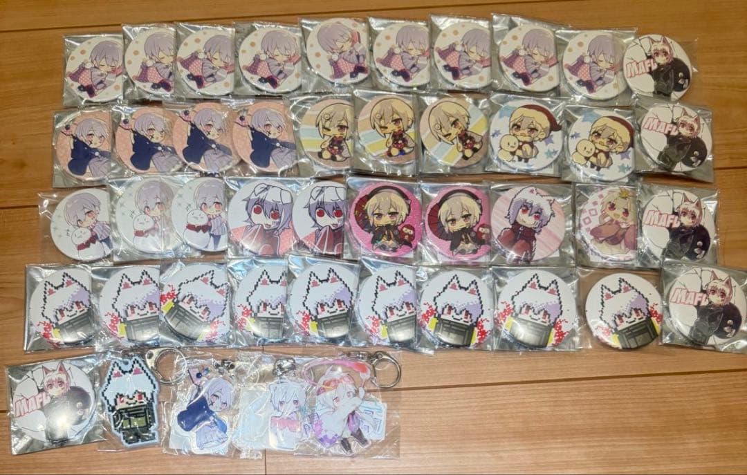 まふまふグッズ 缶バッジ アクリルキーホルダー