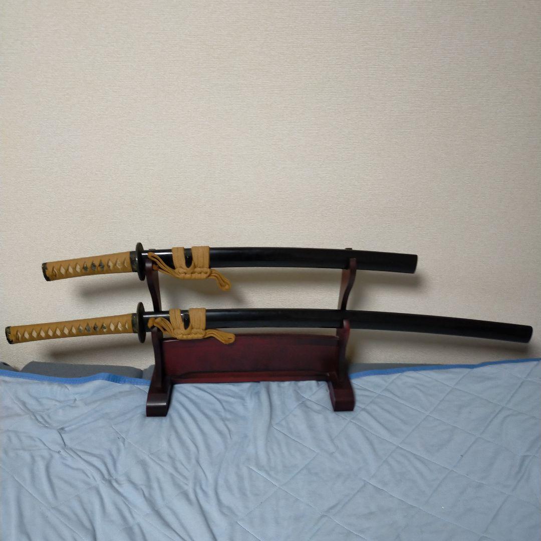 居合刀　模造刀　日本刀　刀剣　樋入り刀身　鉄鍔　鮫皮 　脇差　太刀