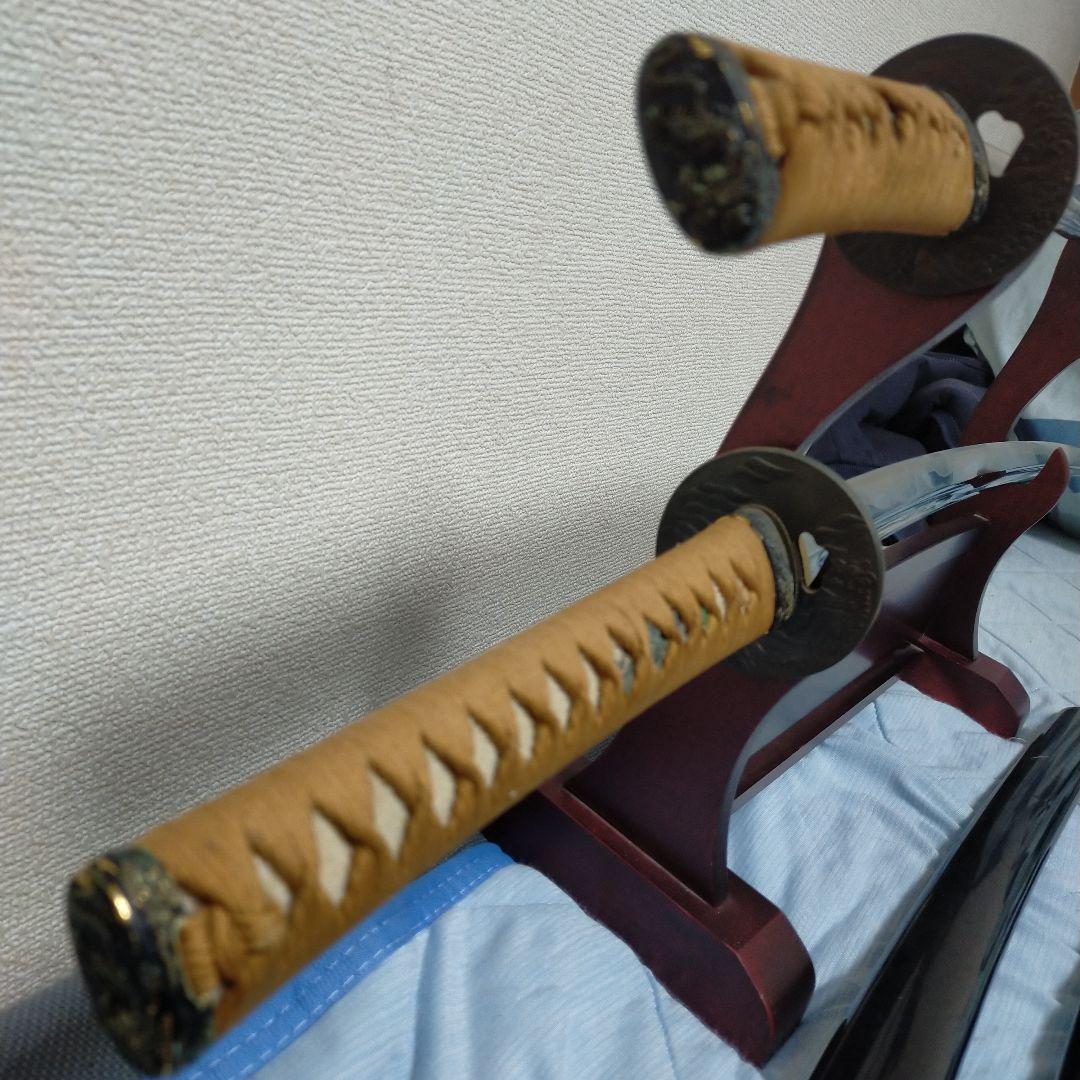 居合刀　模造刀　日本刀　刀剣　樋入り刀身　鉄鍔　鮫皮 　脇差　太刀