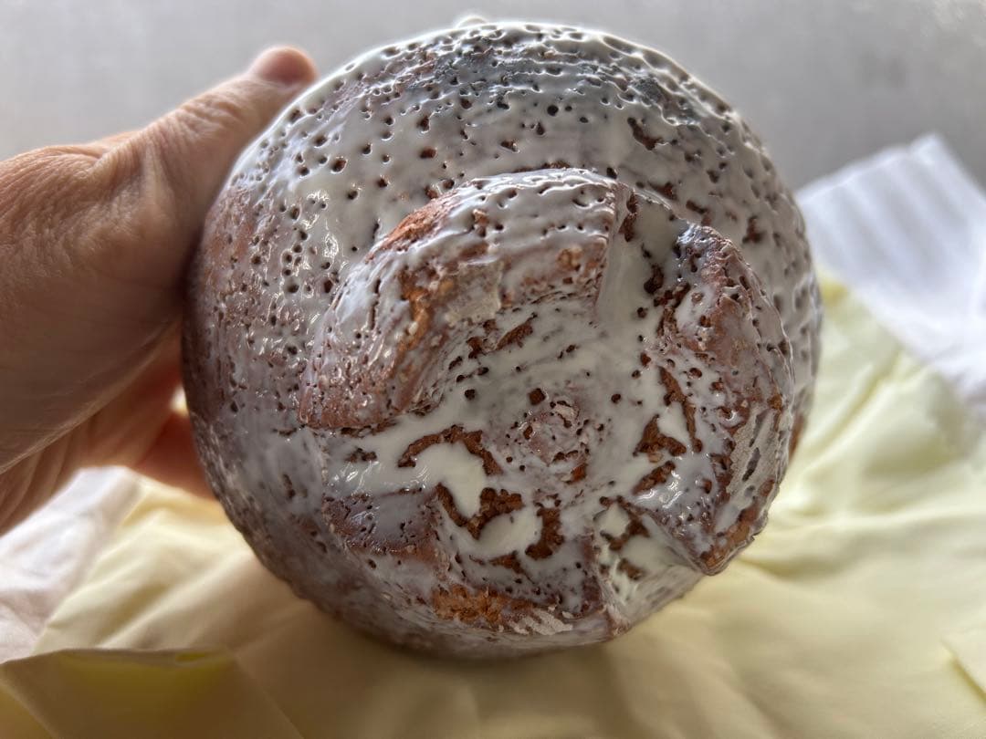 ど*読様 萩焼　北浜山　泥詩　茶碗 滴り釉薬 木箱付き