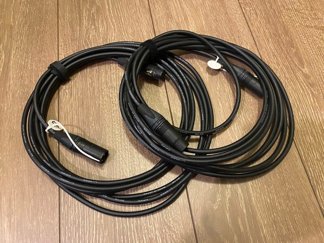 CANARE 4E6S 5m 2本 NEUTRIK XLR マイクケーブル ②
