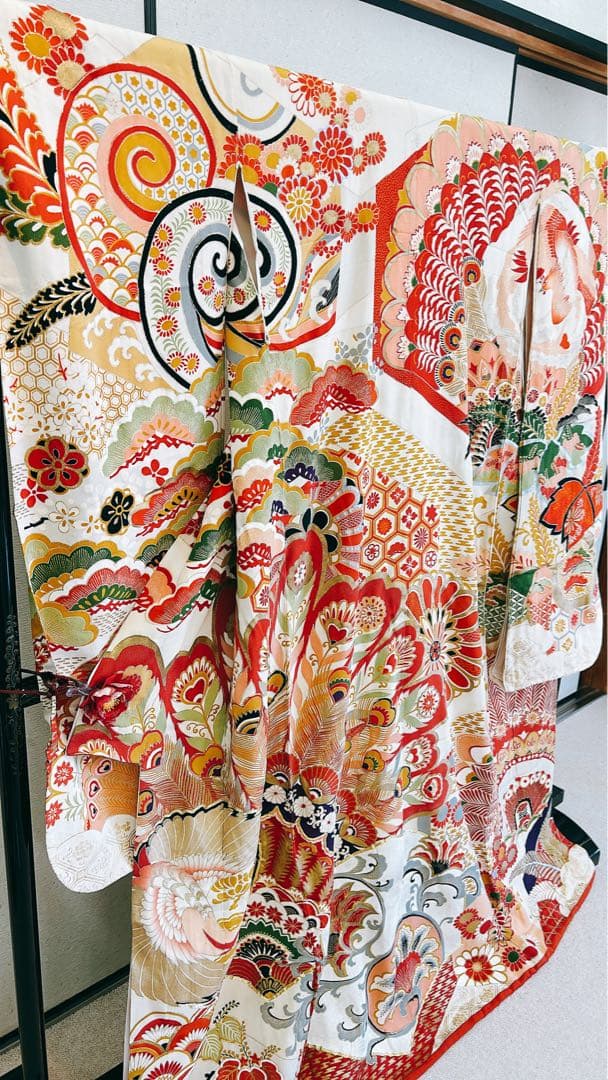 アンティーク　大正ロマン　花嫁衣装　引き振り　振袖　古美術　骨董品