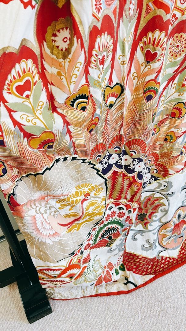 アンティーク　大正ロマン　花嫁衣装　引き振り　振袖　古美術　骨董品