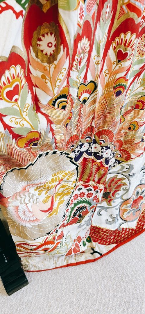 アンティーク　大正ロマン　花嫁衣装　引き振り　振袖　古美術　骨董品