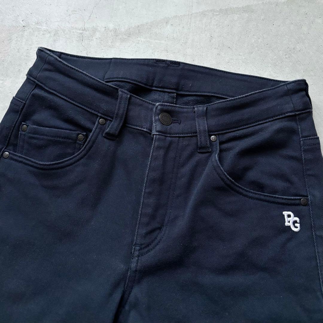 PEARLY GATES ストレッチロングパンツ 裏起毛 星条旗ワッペン 00