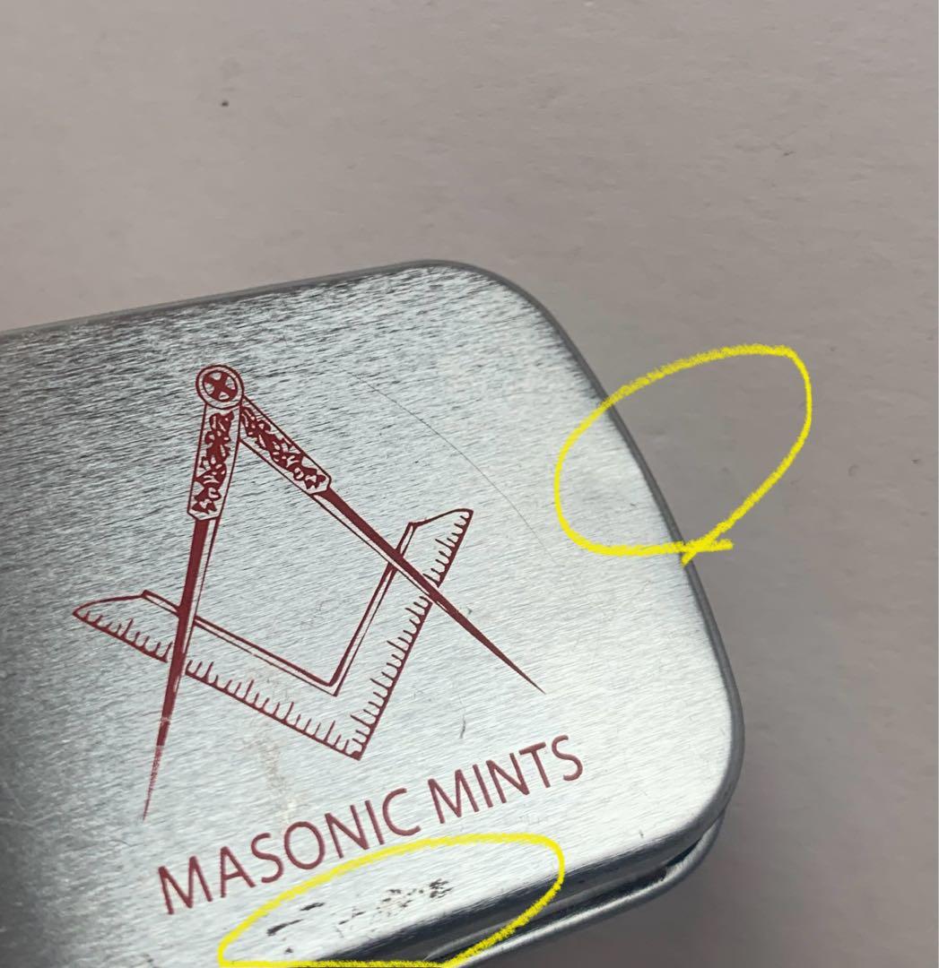 イギリス 英国 購入 フリー メーソン Masonic mints ミニ缶 缶