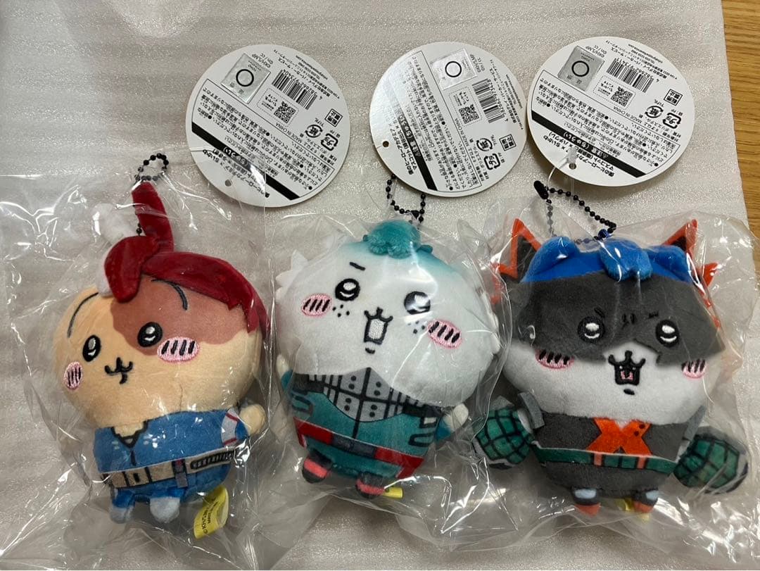 ちいかわ　僕のヒーローアカデミア　ヒロアカ　マスコット　ハチワレ　うさぎ　全3種