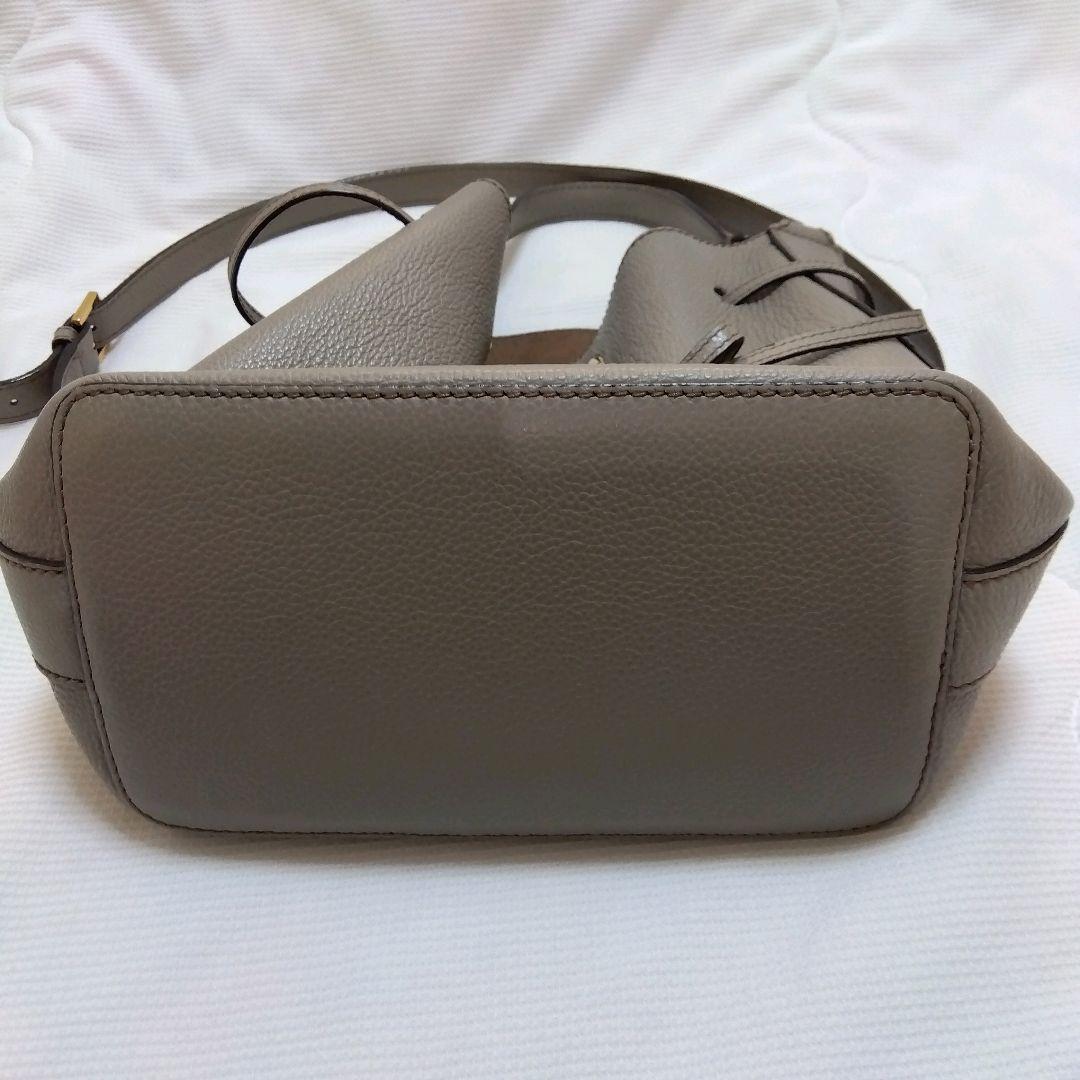 【極美品】FURLA コスタンザ 巾着 ショルダーバッグ グレージュ2WAY