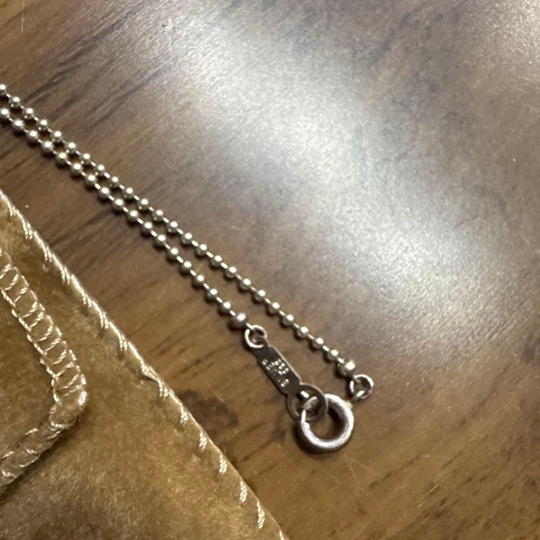 藤井フミヤ　クリアボールFFマークデザイン ペンダント　シルバー