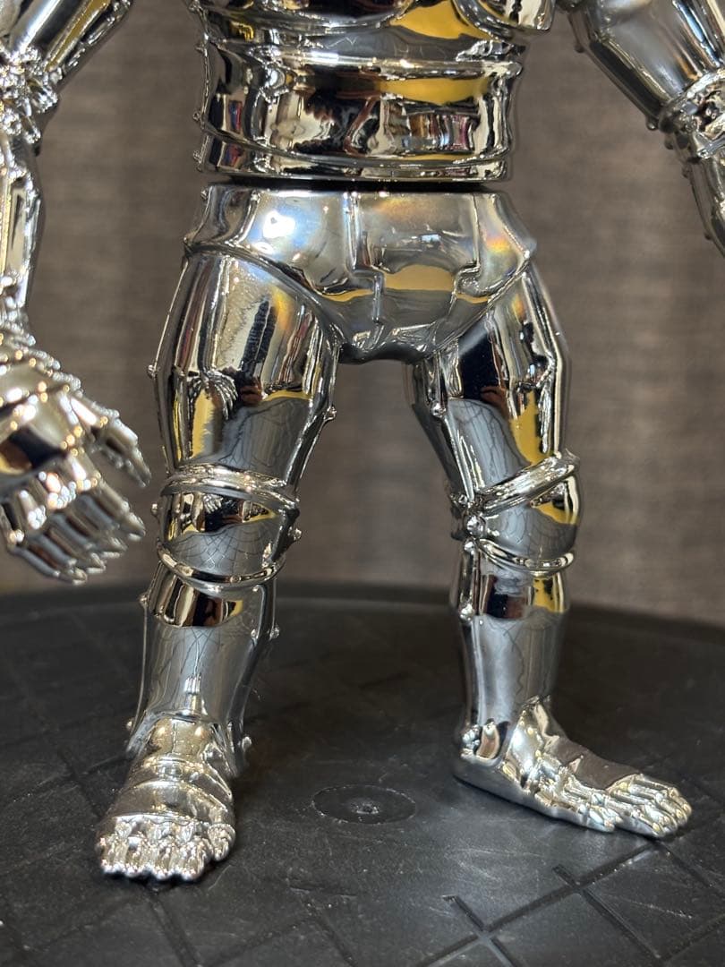 メカニコング 鏡面クロームメッキ仕様 ソフビ フィギュア オマケ付き